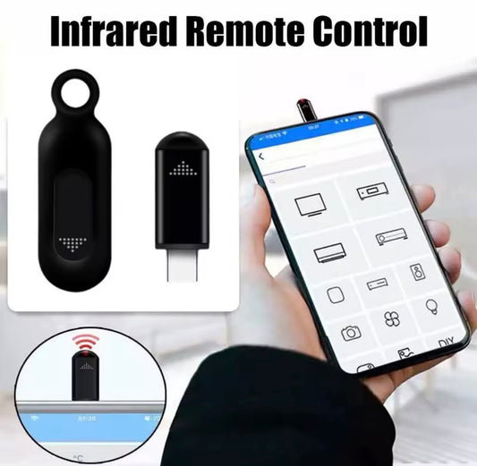 Voltify USB-C Smart IR Remote Control Blaster
Product Title

Voltify Smart IR Remote Blaster | Universal Infrared Adapter – USB-C for iPhone 15/16 & Android


Turn your phone into a universal remote! 📲 Control your