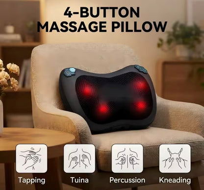 Voltify 4-Mode Heated Deep Tissue Massage Pillow
Product Title

Voltify Heated Massage Pillow | 4 Modes – Knead, Tap, Percuss, Tuina – Deep Pain Relief for Neck, Back & Shoulders
✅ Short Description

Spa-level relief whenever you want