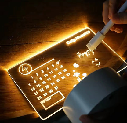 Voltify LED Message Note Board


Voltify Illuminated LED Note Board | Write-On Glowing Memo Sign with Markers – Perfect for Home, Desk & Decor


Light up your messages, reminders or art! ✨ Bright glowin